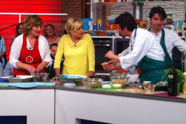 Ristorante Pepenero a San Miniato, selfie Chef Gilberto Rossi con ospiti Vip