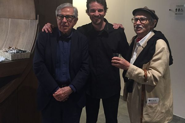 Ristorante Pepenero a San Miniato, selfie Chef Gilberto Rossi con ospiti Vip