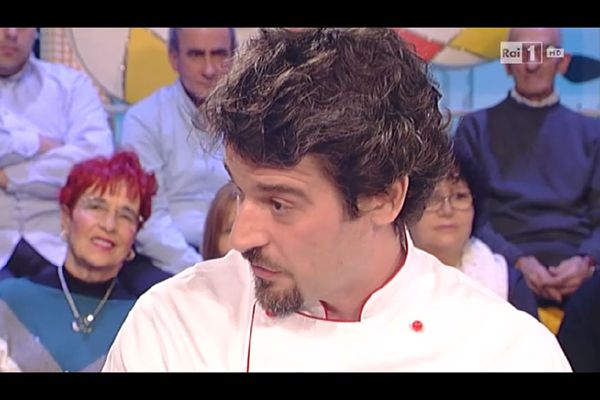 Ristorante Pepenero a San Miniato, selfie Chef Gilberto Rossi con ospiti Vip