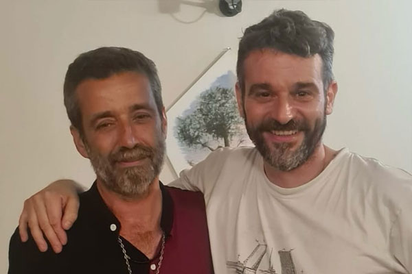 Ristorante Pepenero a San Miniato, selfie Chef Gilberto Rossi con ospiti Vip