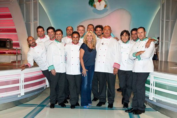 Ristorante Pepenero a San Miniato, selfie Chef Gilberto Rossi con ospiti Vip