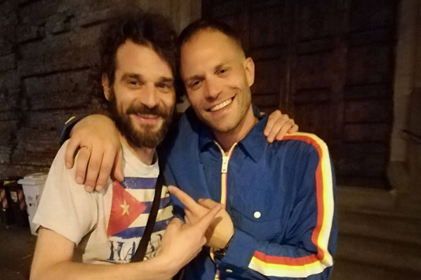 Ristorante Pepenero a San Miniato, selfie Chef Gilberto Rossi con ospiti Vip